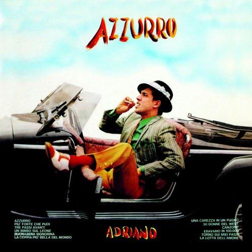 Adriano Celentano – Azzurro – copertina fronte LP versione digitale con tracklist