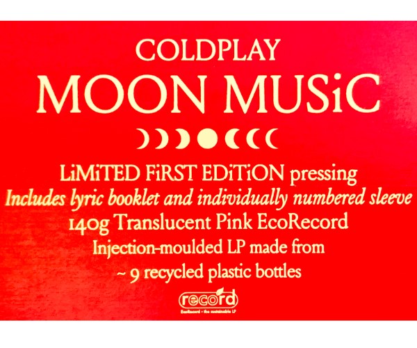 Coldplay - Moon Music (Limited First Edition - Translucent Red EcoRecord LP)