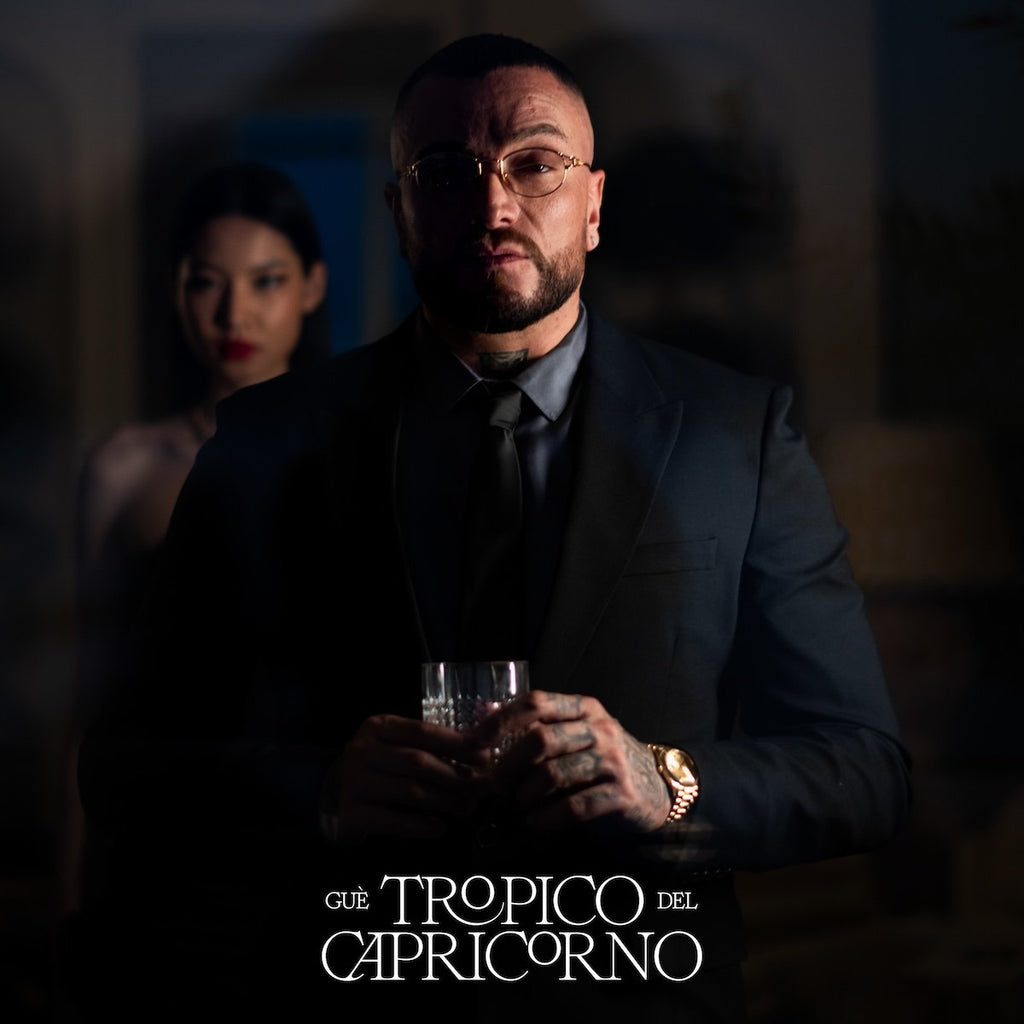 Guè – Tropico del Capricorno, copertina fronte LP vinile nero Island Records 2025