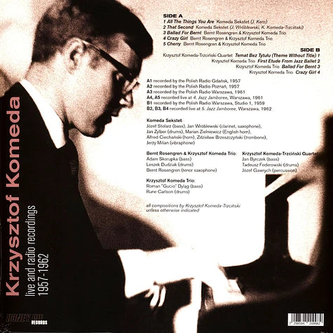 Krzysztof Komeda – Live And Radio Recordings 1957-1962 | Honey Pie Records