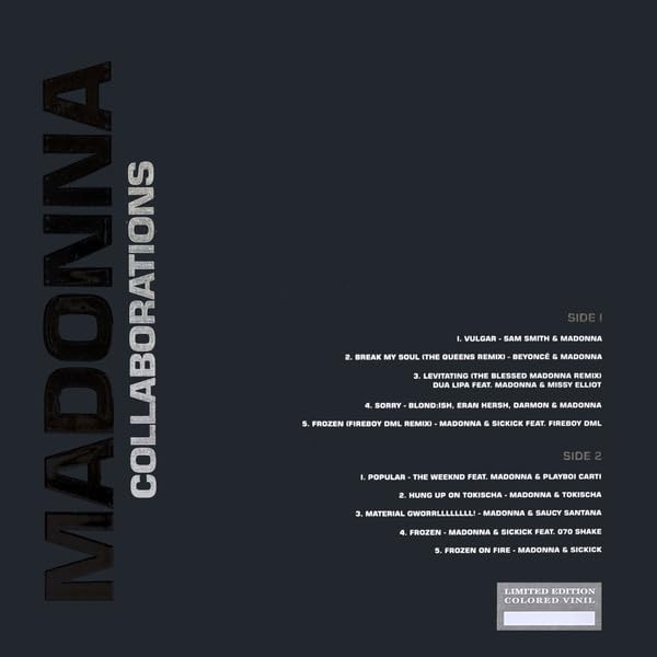 Madonna - Collaborations (Limited Edition DJ Promo, Vinile Colorato)