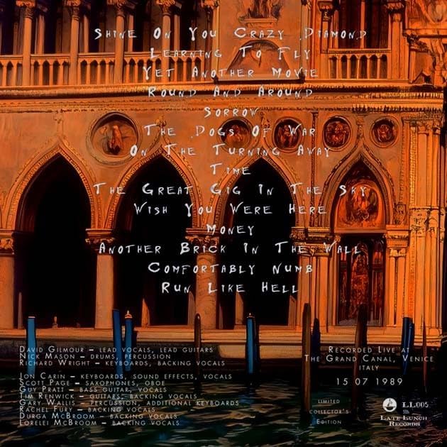 Pink Floyd - Venezia 1989 (Vinile LP, Live Recording)