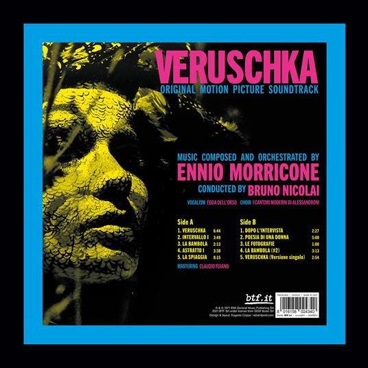 Ennio Morricone – Veruschka (OST) | Clear Yellow Vinyl | BTF
