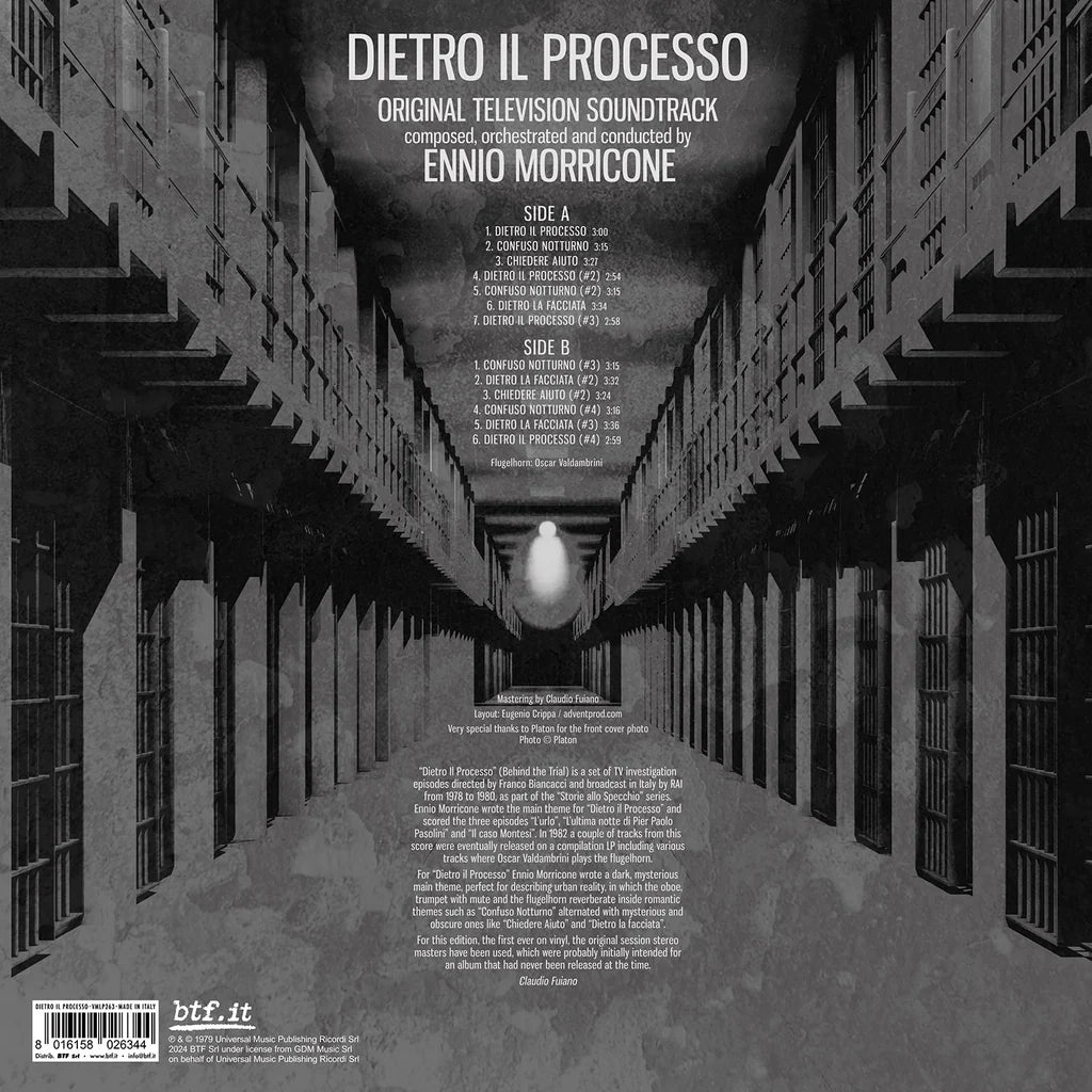 Ennio Morricone – Dietro il Processo (OST TV) | White Vinyl | RSD 2025