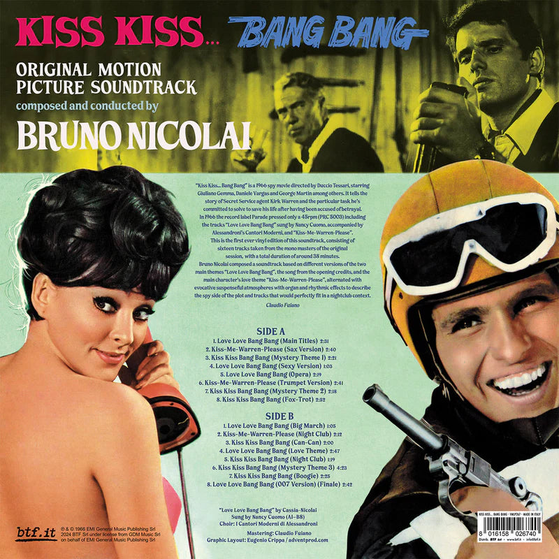 Bruno Nicolai – Kiss Kiss... Bang Bang (OST) | Clear Yellow Vinyl | RSD 2025