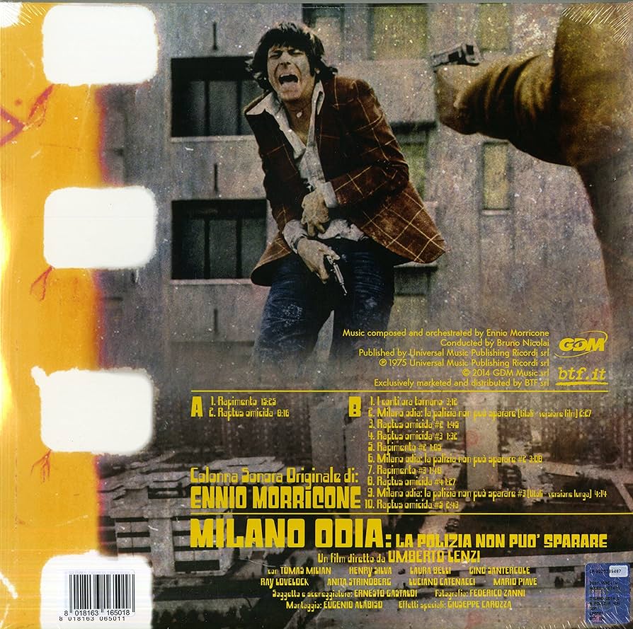 Ennio Morricone – Milano Odia: La Polizia Non Può Sparare (OST) | Clear Red Vinyl | BTF 2014