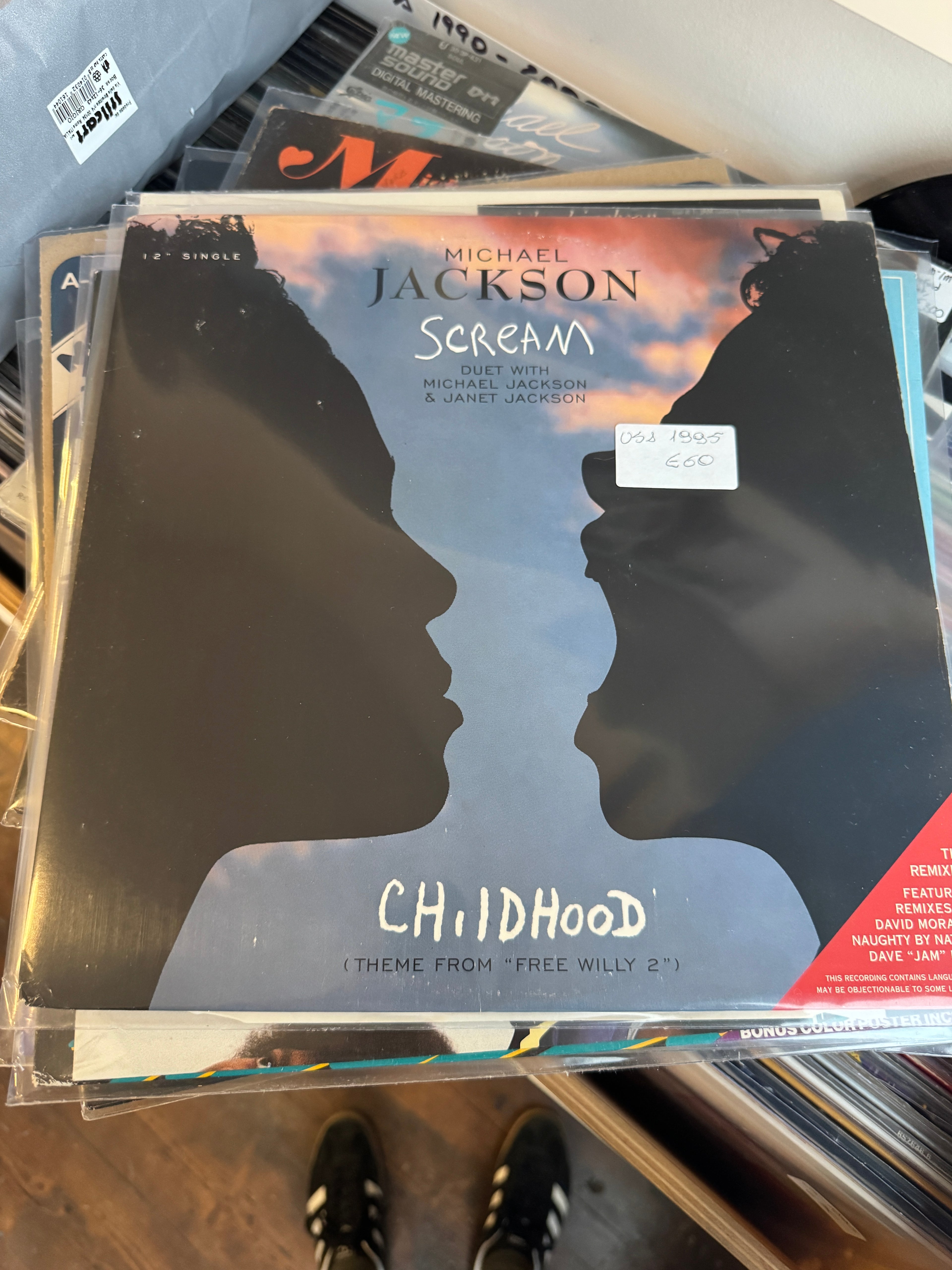 Michael Jackson – Scream / Childhood | 12" Single The Remixes | Epic Records 1995