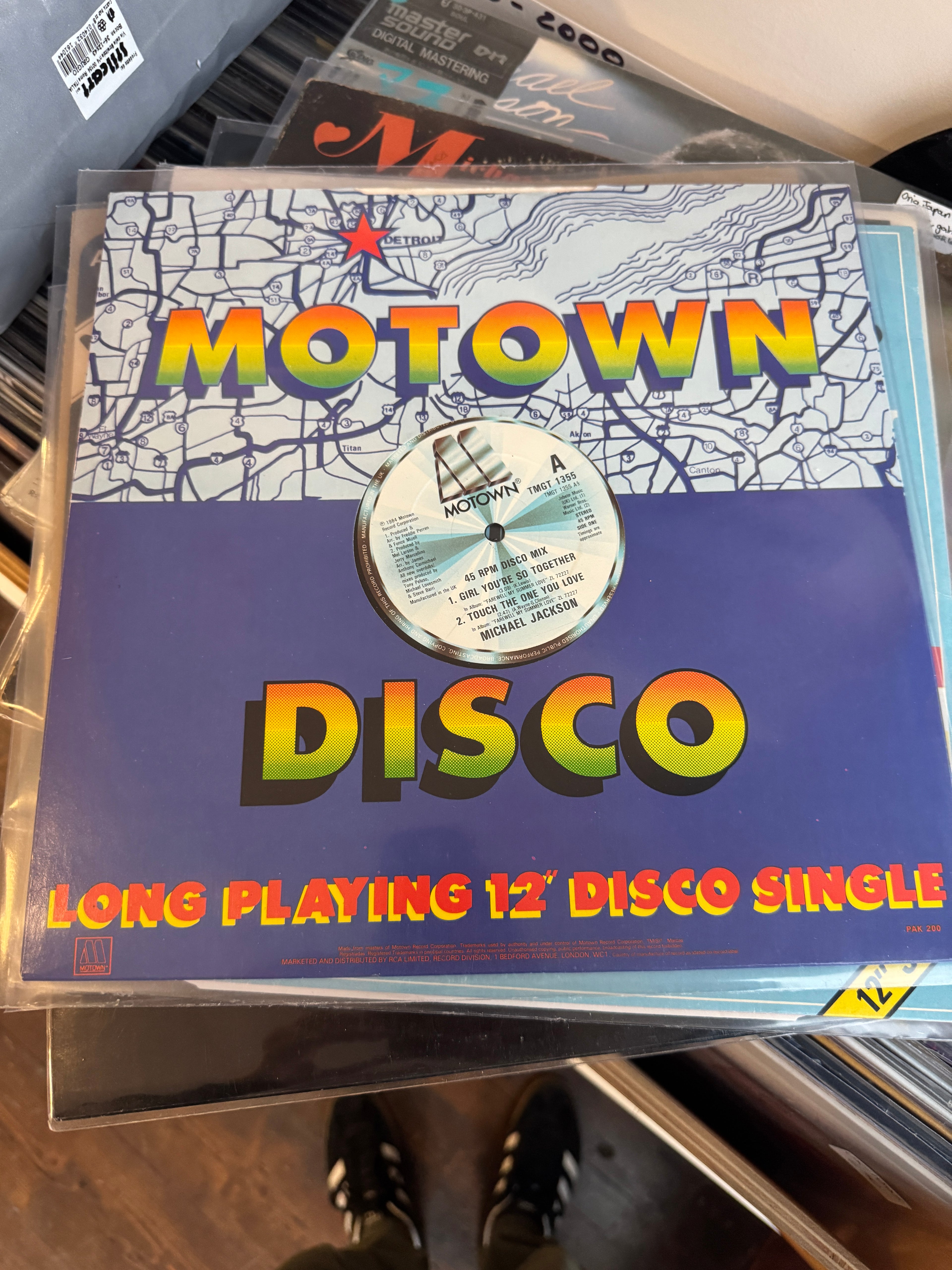 Michael Jackson – Girl You're So Together | 12" Disco Single UK 1984 | Motown TMGT 1355