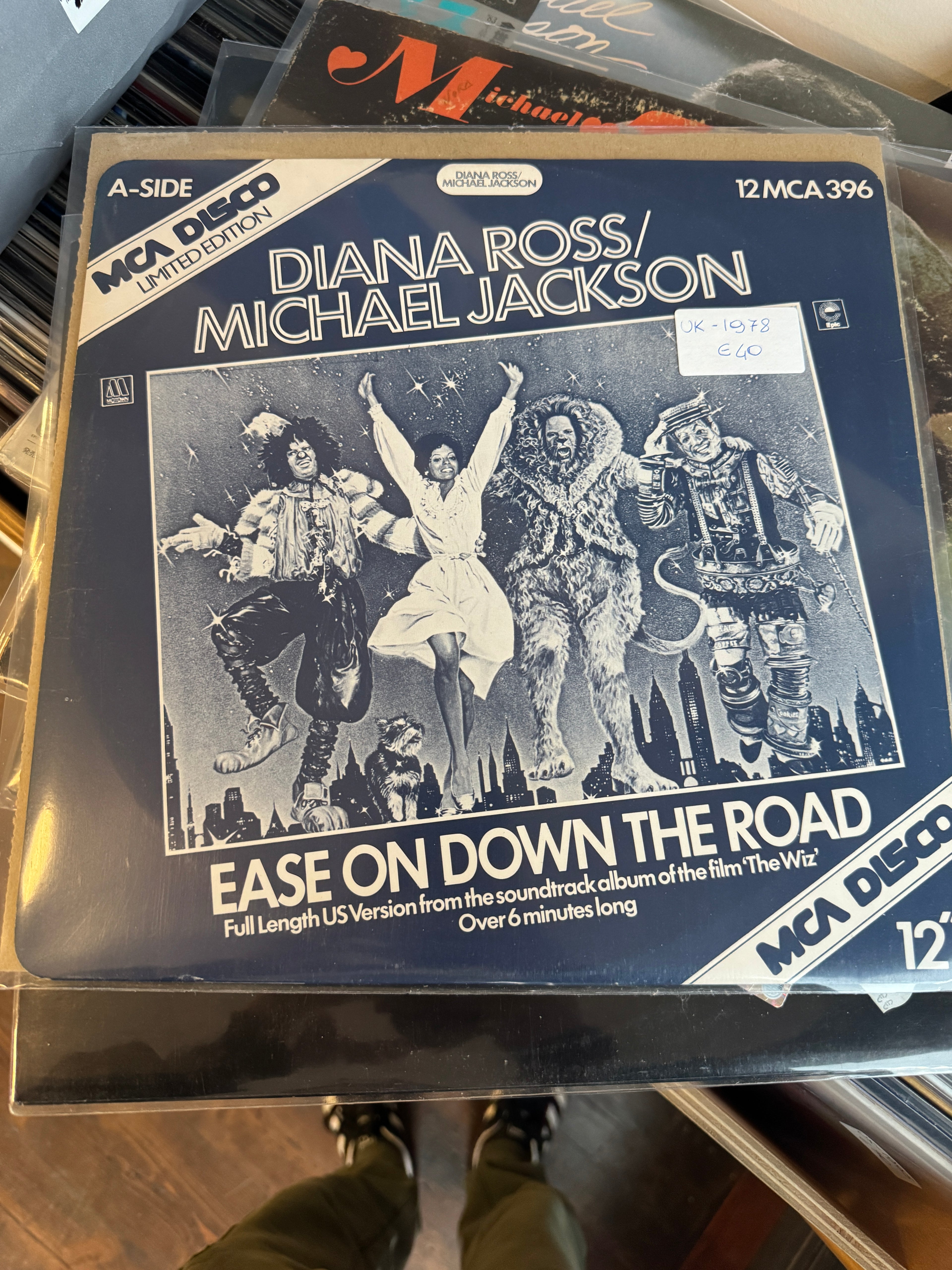 Diana Ross & Michael Jackson – Ease On Down The Road | 12" Disco Single UK 1978 | The Wiz