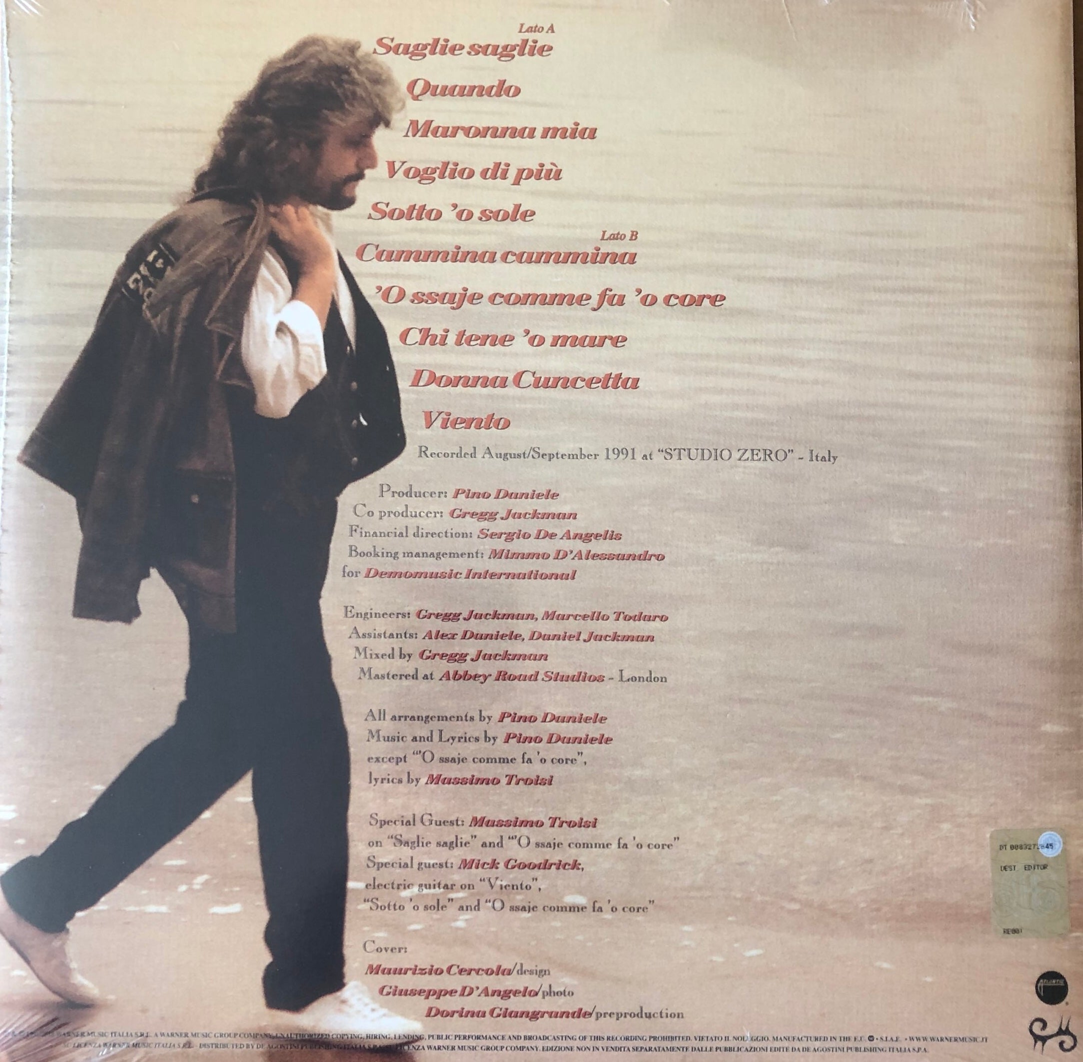 Pino Daniele - Sotto 'o sole (Vinile LP, Edizione De Agostini)