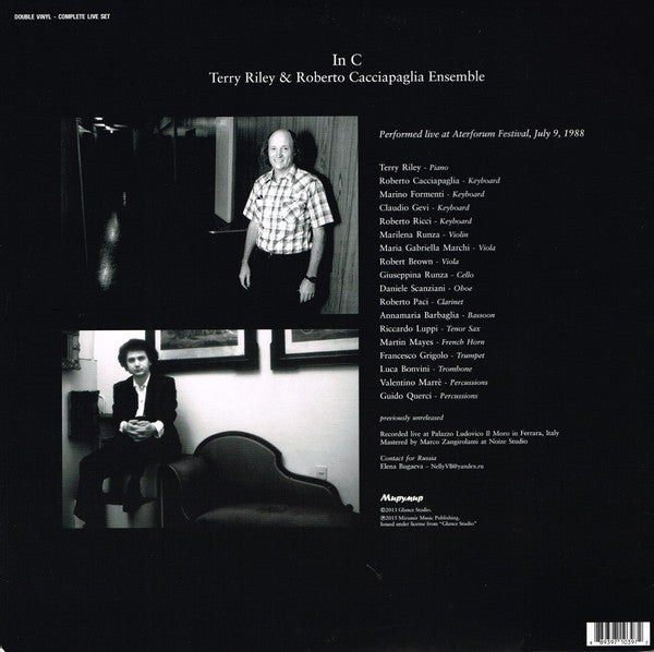 Terry Riley & Roberto Cacciapaglia Ensemble - In C (Live at Aterforum 1988) (Double LP)