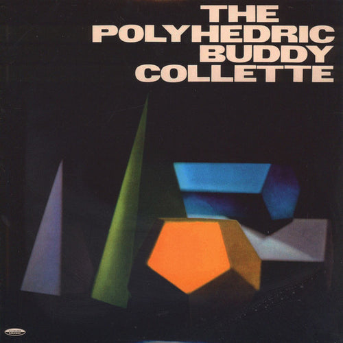 Copertina The Polyhedric Buddy Collette SAAR - forme geometriche 3D colorate su sfondo nero, titolo in bianco in alto a sinistra, logo SAAR in basso a sinistra