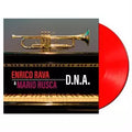 Retro copertina Enrico Rava Mario Rusca DNA SAAR Records - tracklist completa Lato A e B con durate, formazione completa Enrico Rava tromba Mario Rusca piano Luca Terranova basso Tony Arco batteria, note di registrazione Giornalisti Sound Milano dicembre 2018, foto Rava e Rusca, logo SAAR Records e btf.it in basso, barcode 8004883215683