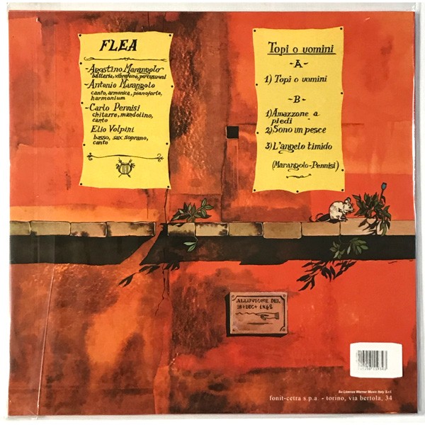 Flea – Topi o uomini | Clear Red Vinyl | Prog Italiano 1972