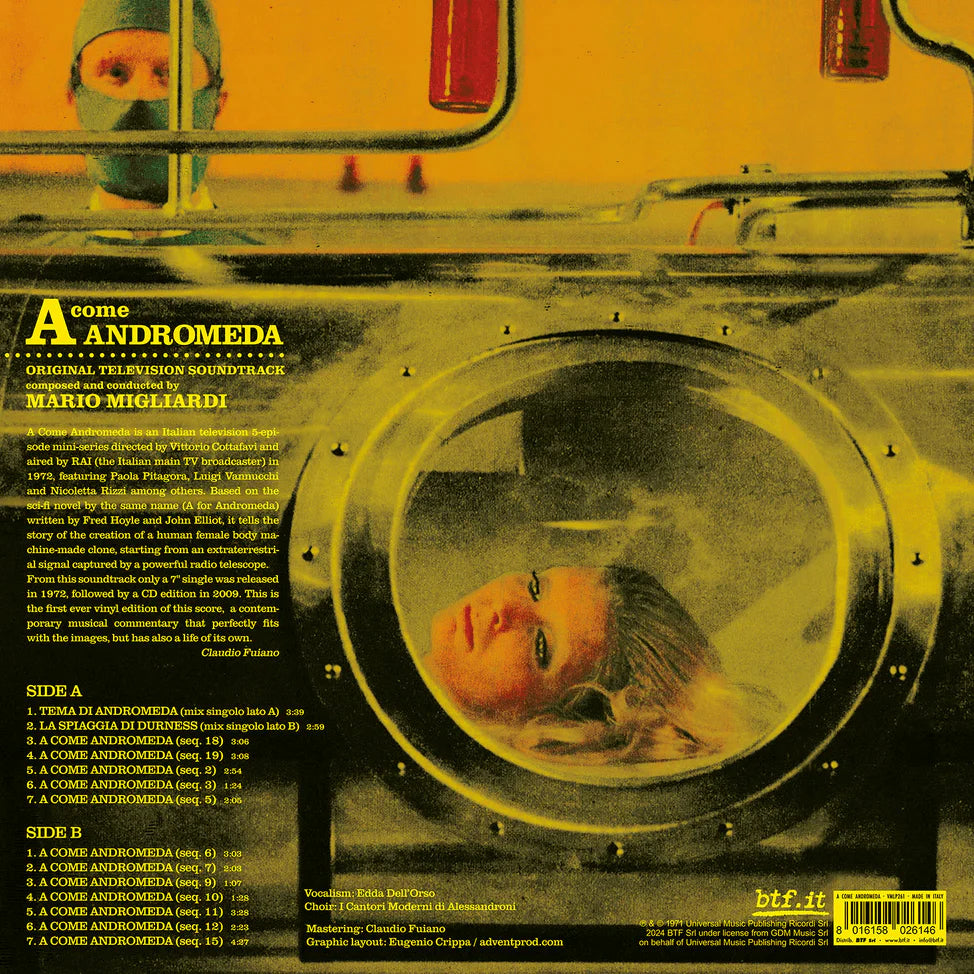 Mario Migliardi – A come Andromeda (OST) | Vinile Clear Acid Green | RSD 2025