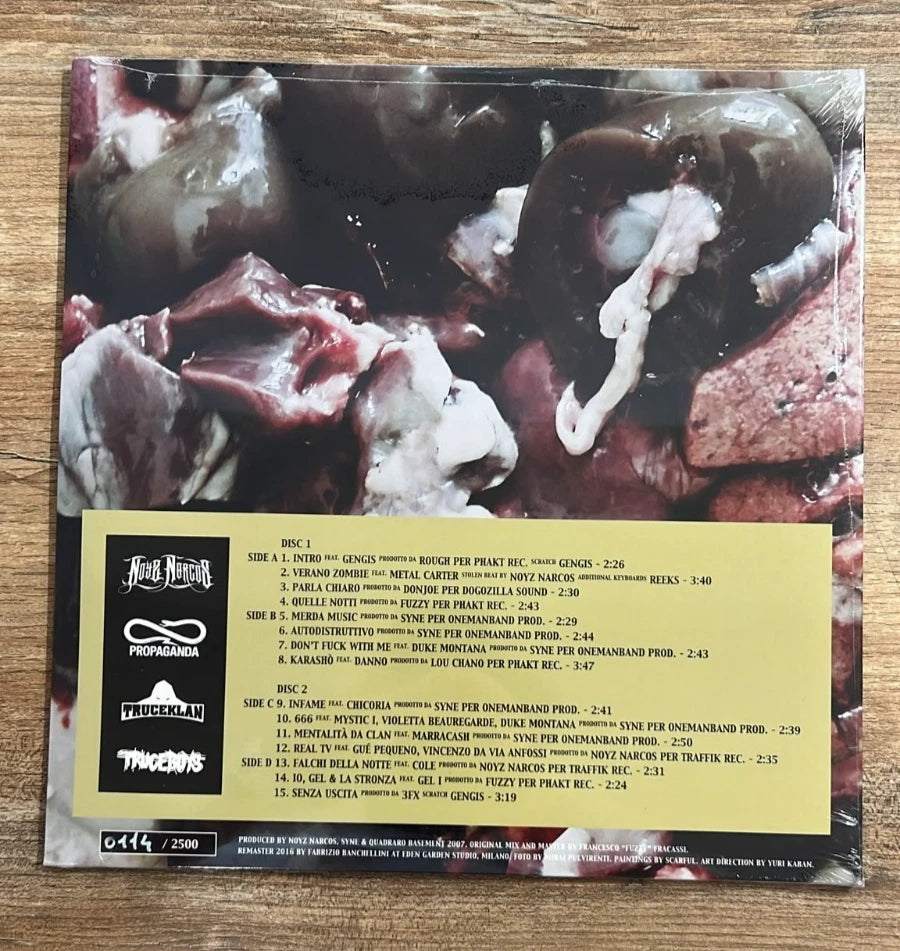 Noyz Narcos – Verano Zombie, retro copertina con tracklist completa 2LP 2016