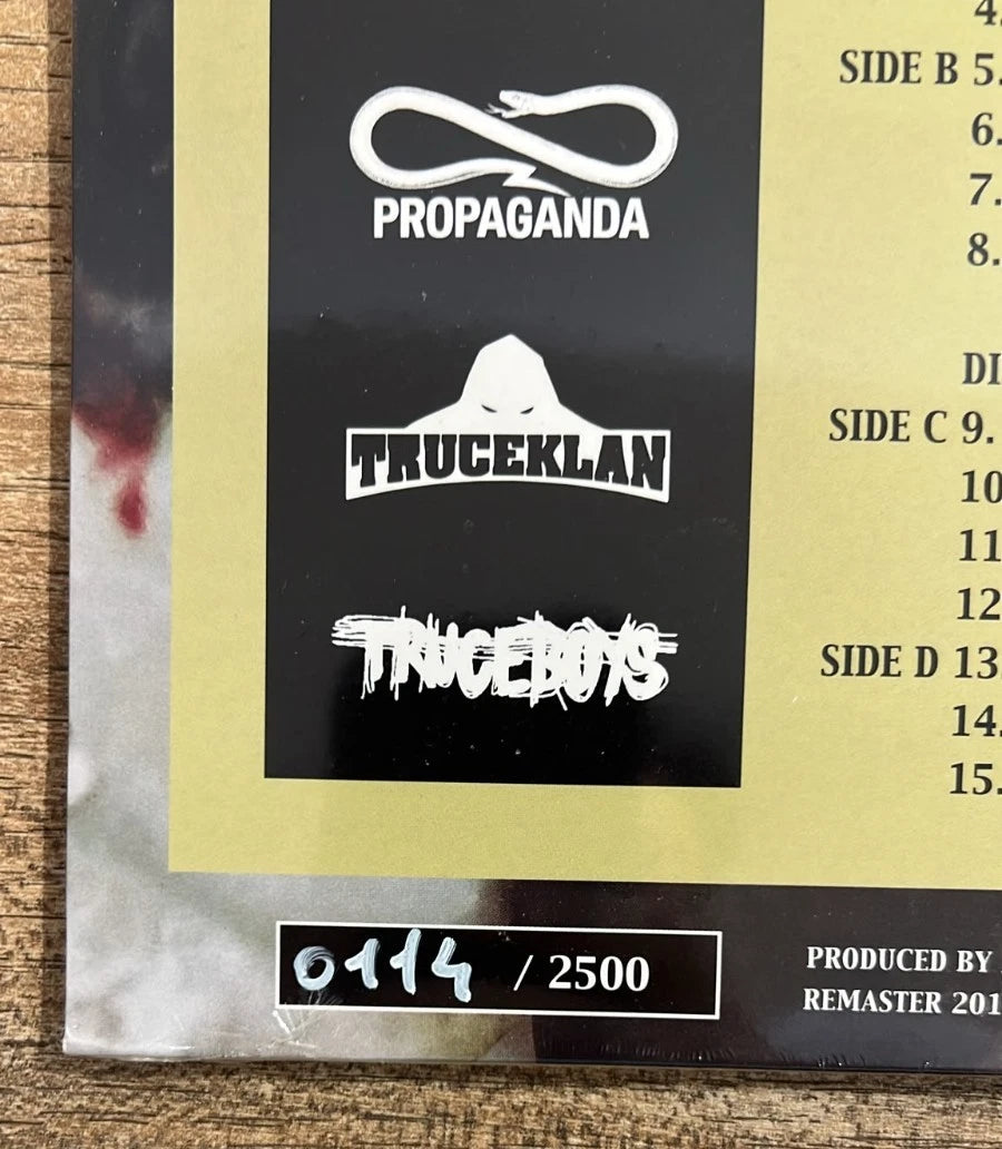 Noyz Narcos – Verano Zombie, dettaglio numerazione #0114/2500 e loghi Truceklan Truceboys Propaganda