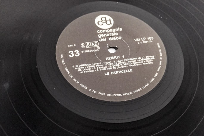 Le Particelle – Azimut 1 | Vinile Nero | Ristampa BTF/Vinyl Magic